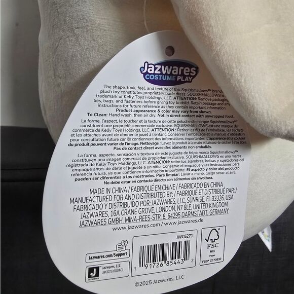 New 2025 Squishmallows Valentina Valentine's Easter Halloween Basket Bucket NWT - Picture 4 of 8